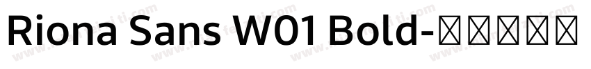 Riona Sans W01 Bold字体转换